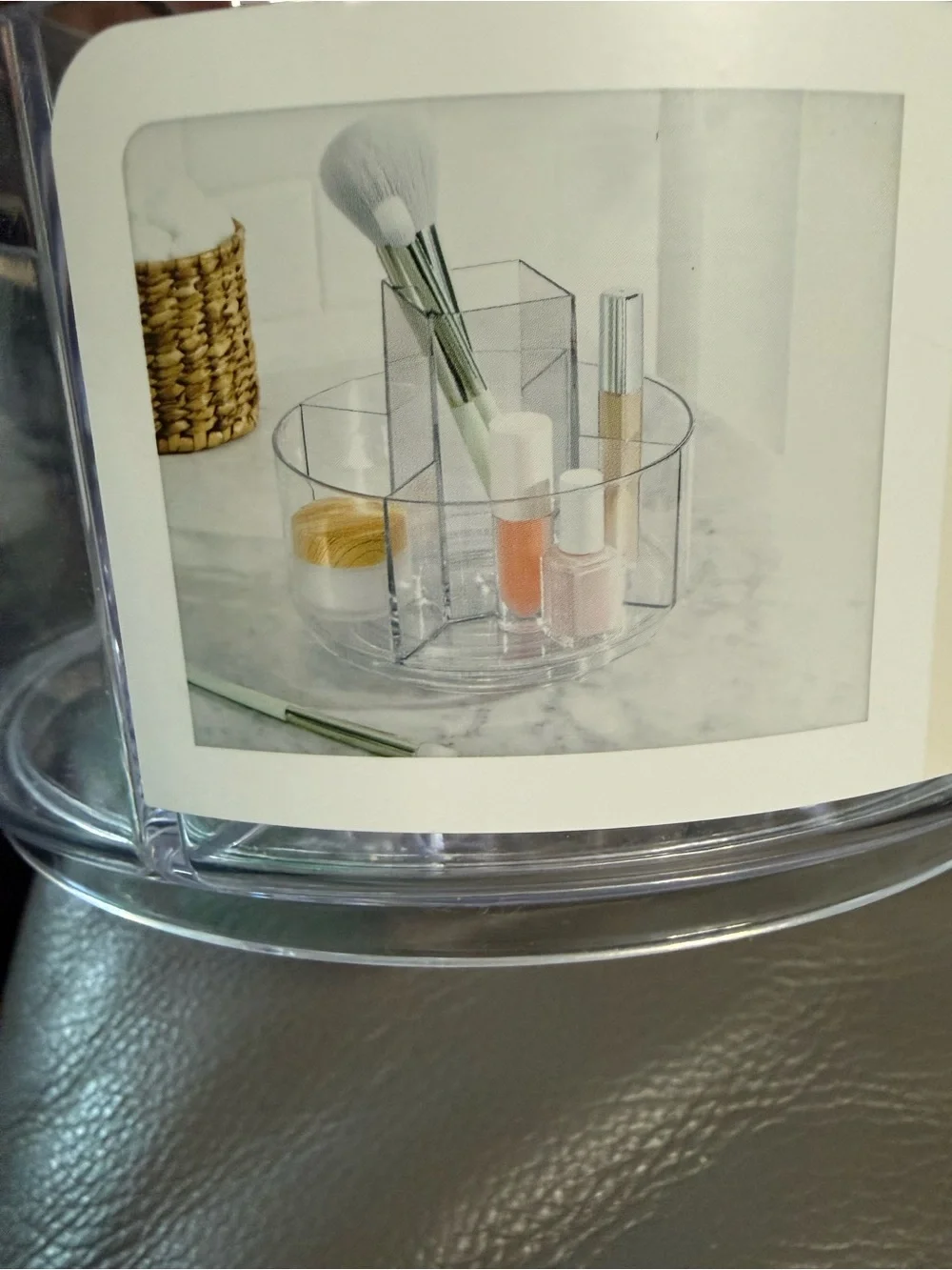 brightroom Clear Acrylic Rotating Vanity Organizer - Clear